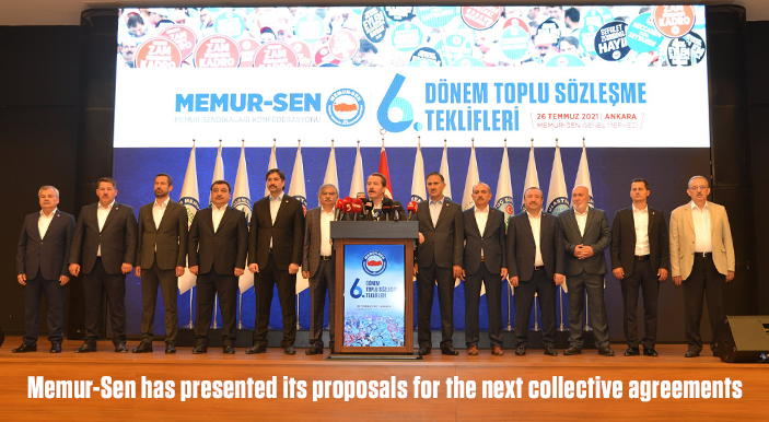 Memur-Sen has presented its proposals for the next collective agreements