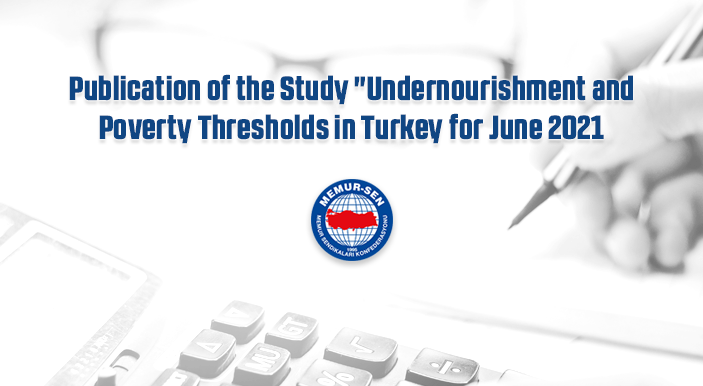 Publication of the Study "Undernourishment and Poverty Thresholds in Turkey for June 2021