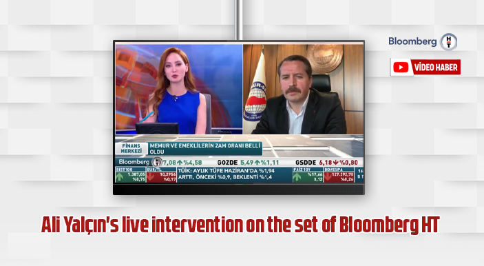 Ali Yalçın's live intervention on the set of Bloomberg HT