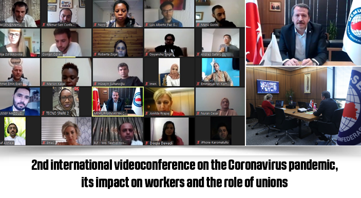 2nd international videoconference on the Coronavirus pandemic, its impact on workers and the role of unions