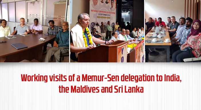 Working visits of a Memur-Sen delegation to India, the Maldives and Sri Lanka.