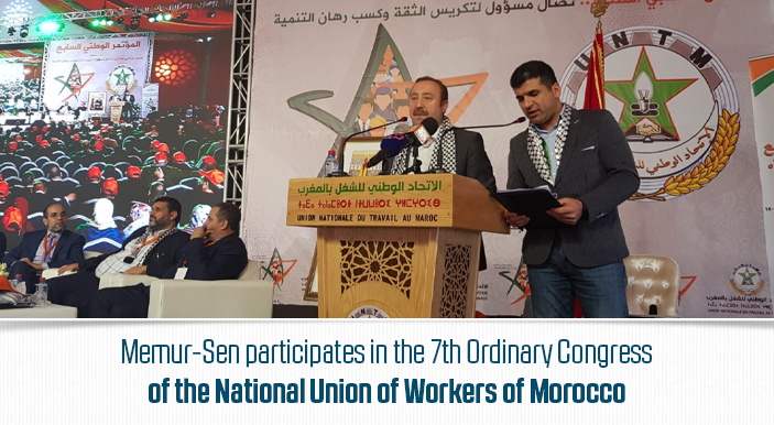 Memur-Sen participates in the 7th Ordinary Congress of the National Union of Workers of Morocco