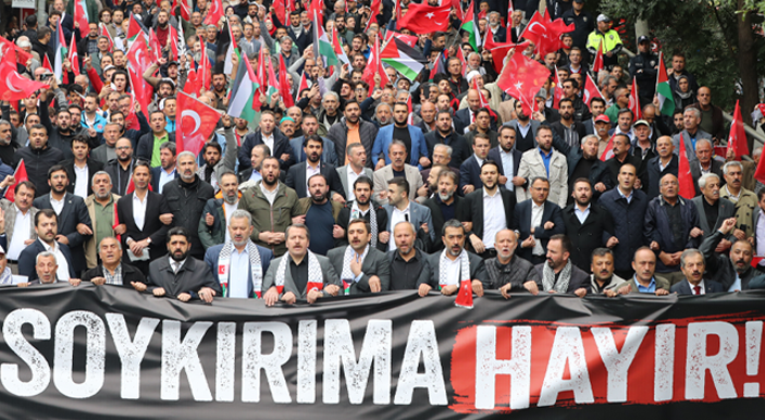 Ankara marches against terrorist Israel