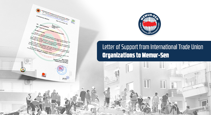 Letter of Support from International Trade Union Organizations to Memur-Sen