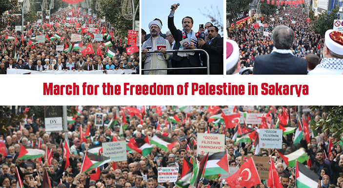 March for the Freedom of Palestine in Sakarya