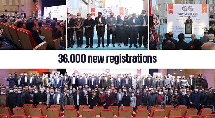 36.000 new registrations     