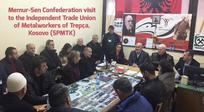 Memur-Sen Confederation visit to the Independent Trade Union of Metalworkers of Trepça, Kosovo (SPMTK)