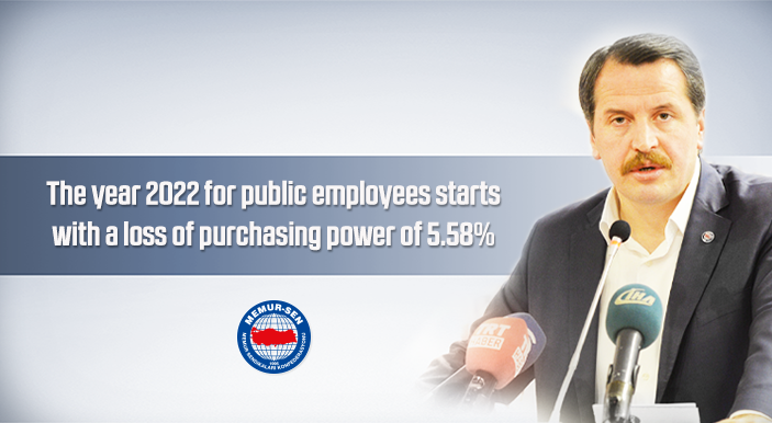 The year 2022 for public employees starts with a loss of purchasing power of 5.58%.