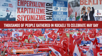 Thousands of people gathered in Kocaeli to celebrate May Day