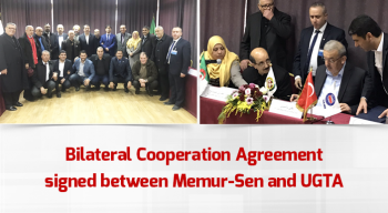 Bilateral Cooperation Agreement signed between Memur-Sen and UGTA