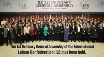 The 1st Ordinary General Assembly of the International Labour Confederation (ILC) has been held