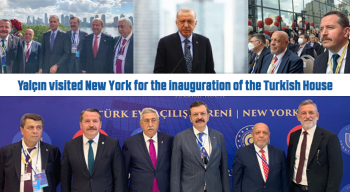 Yalçın visited New York for the inauguration of the Turkish House